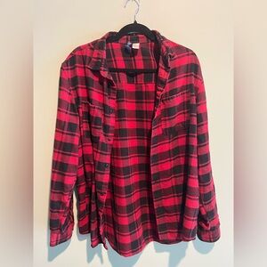 H&M Flannel - Red and Black Plaid